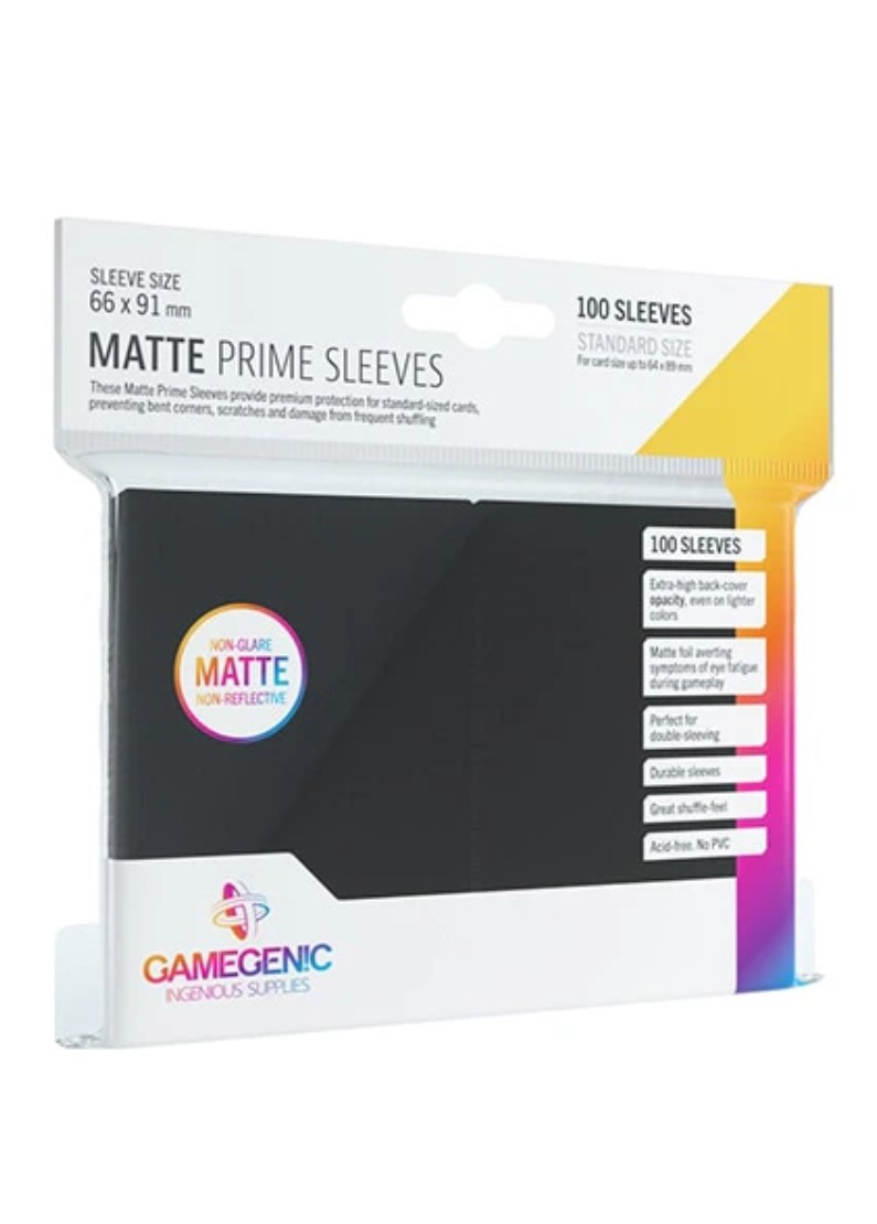 Gamegenic: Matte Prime Sleeves - Prime Preto